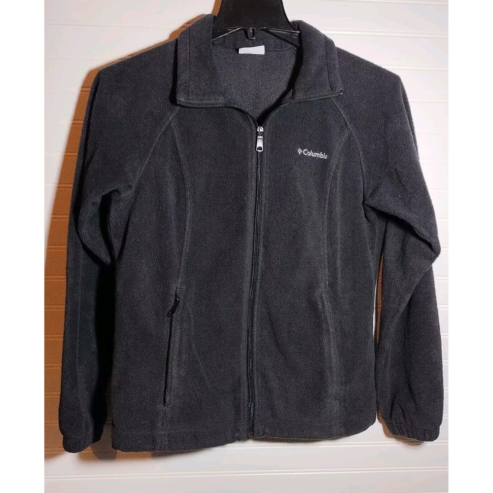 Columbia Sportswear  Women's Black Full Zip Jacket Size Medium Zip‎ Pockets